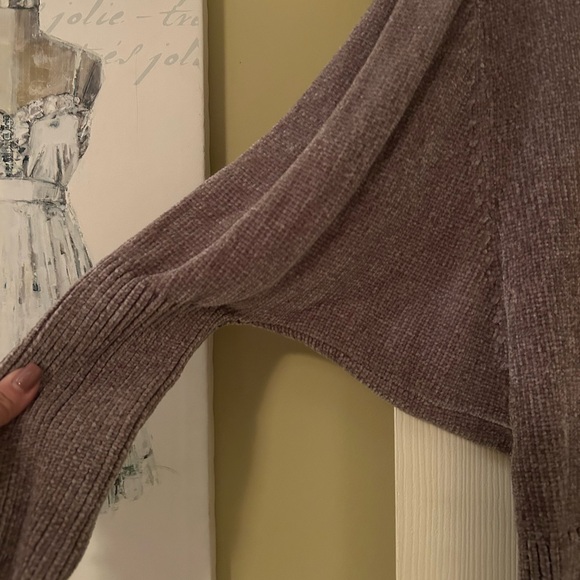 White House Black Market taupe Cowl Neck Sweater - Picture 3 of 3